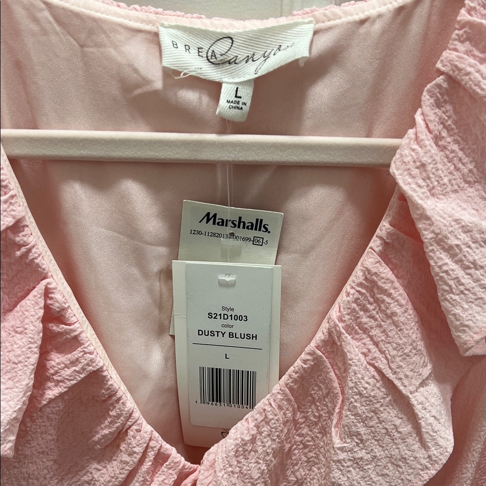 Pink Ruffled Sleeveless Dress - Picture 2 of 3